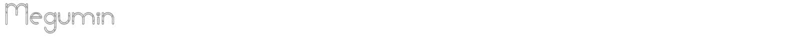 Megumin font preview
